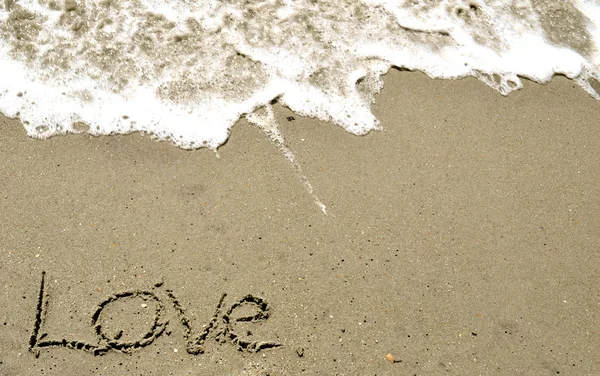 Love In the Sand — Stock Photo, Image