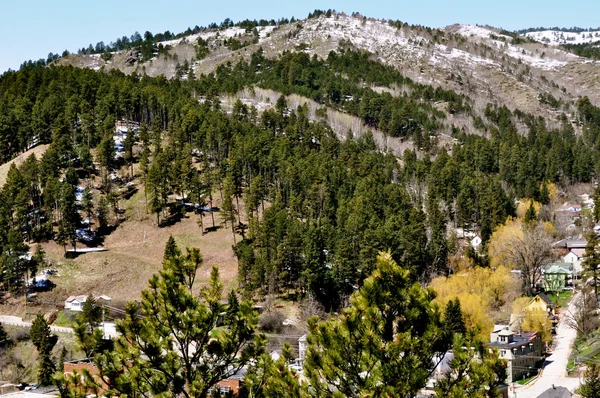 Deadwood colline ed edifici — Foto Stock