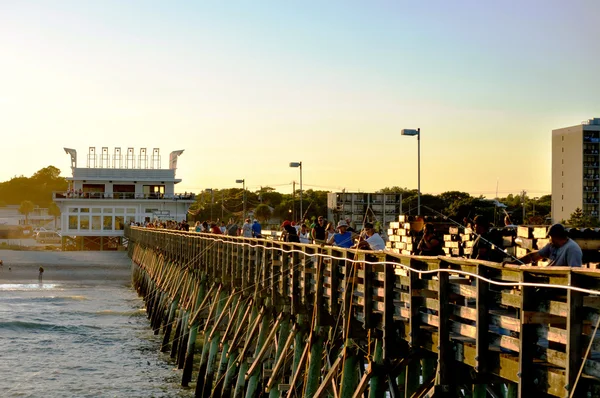 Myrtle Beach - pesca sul secondo molo ave — Foto Stock