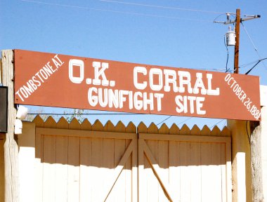 OK Corral fight site clipart