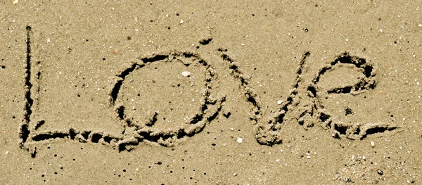 Amor na areia-1 — Fotografia de Stock