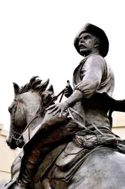 Waco statue man on horse clipart