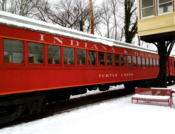 インディアナ州とオハイオ州のタートル クリークの鉄道 — ストック写真