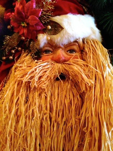 Santa szalma szakáll — Stock Fotó