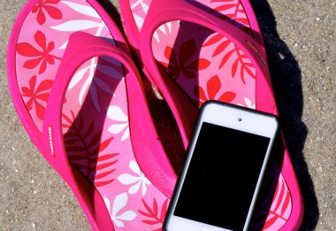 kum - parmak arası terlik ipod iphone