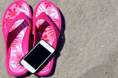 kum - parmak arası terlik ipod iphone