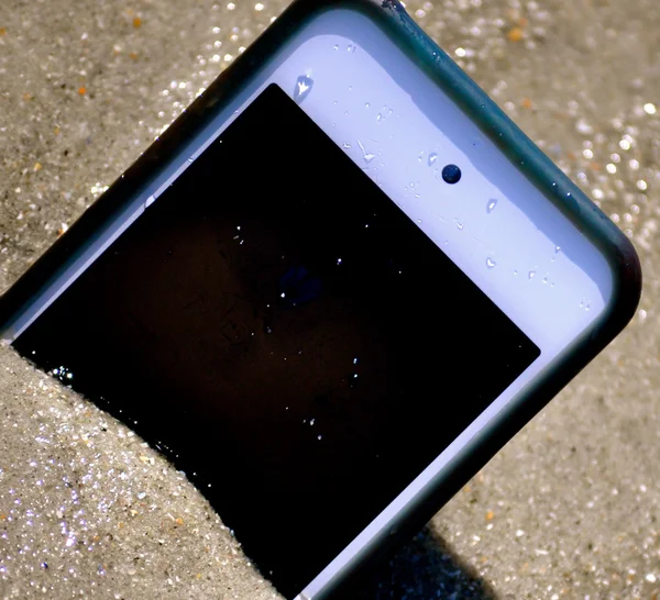 In het zand - ipod iphone 18 — Stockfoto