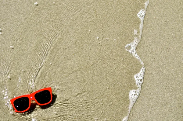 In het zand - zonnebril 6 — Stockfoto