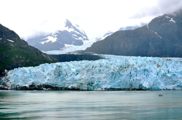 Alaskan Glacier and boat right Stock Image