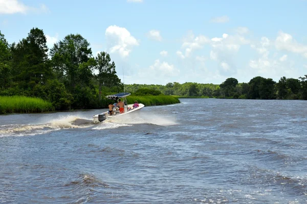 Waccamaw floden båtfolk — Stockfoto