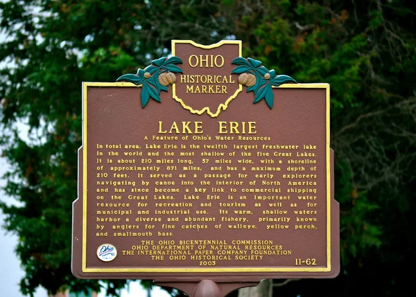 Lago Erie signo — Foto de Stock