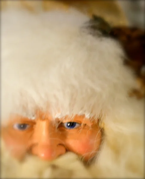 Faccia di Babbo Natale — Foto Stock