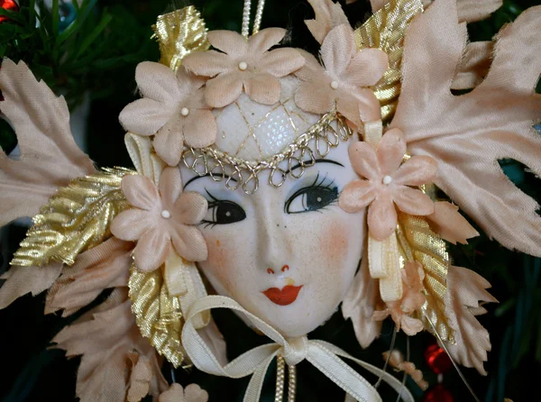 Ornamento maschera teatrale — Foto Stock