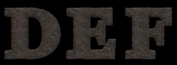 Alfabet kamienny — Zdjęcie stockowe