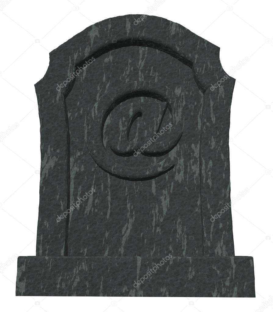Spam gravestone