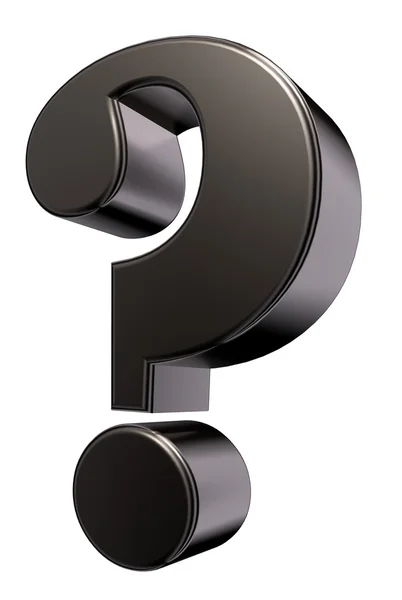 Metal question mark — Stock Photo, Image