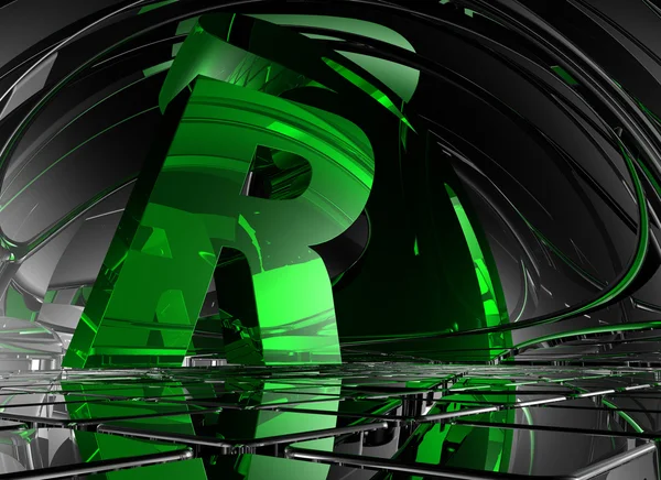 Letter r — Stock Photo, Image