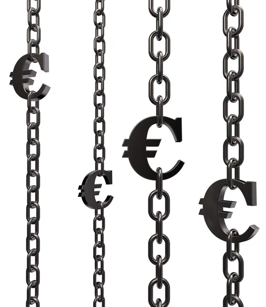 Correntes euro — Fotografia de Stock