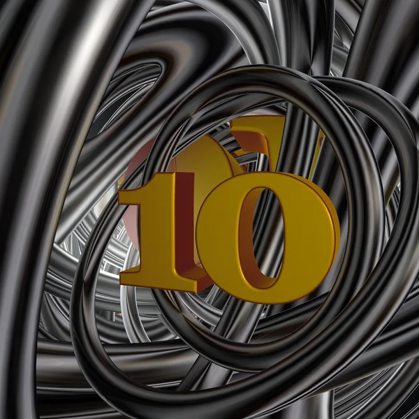 Number ten — Stock Photo, Image