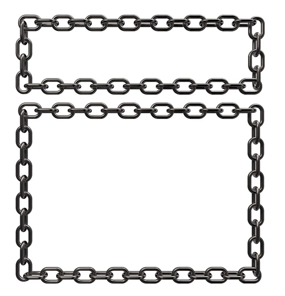 Metalen kettingen frame — Stockfoto