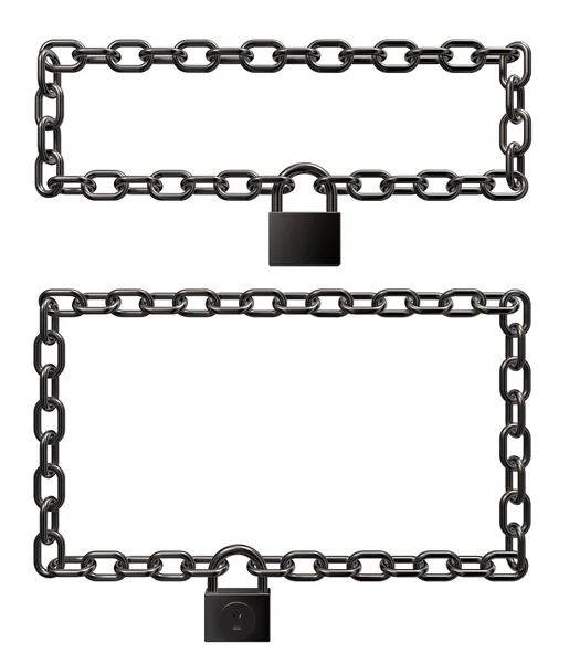 Padllock frames — Stock Photo, Image