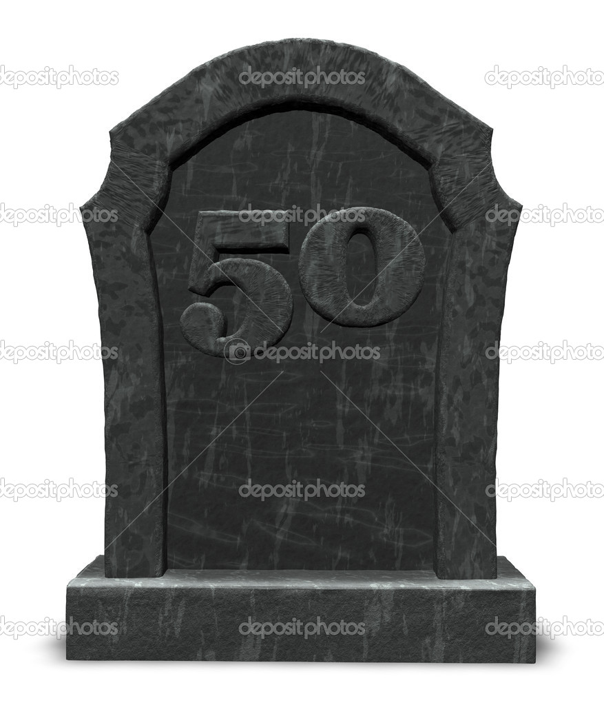 Number on gravestone