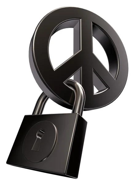 Peace and padlock — Stock Photo, Image