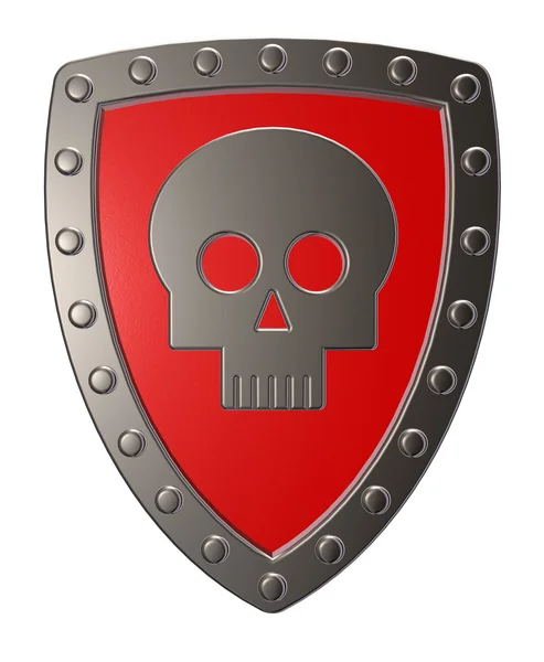 Skull shield — Stock Photo, Image