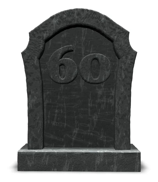 Number on gravestone — Stock Photo, Image