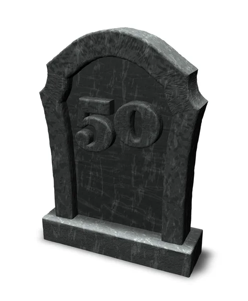 Number on gravestone — Stock Photo, Image