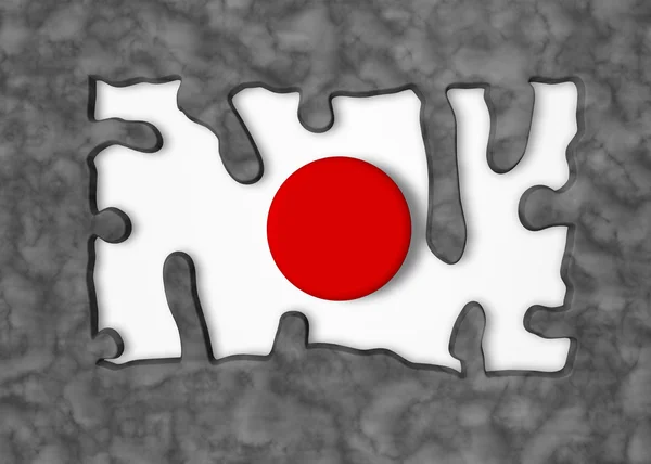 Флаг Японии — стоковое фото