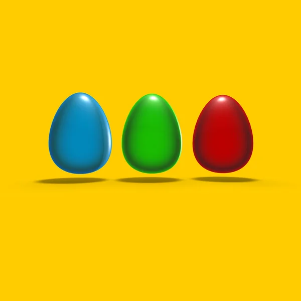 RGB-eastereggs — Stockfoto