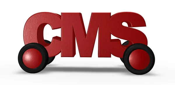 Cms on the road — Stock Photo, Image