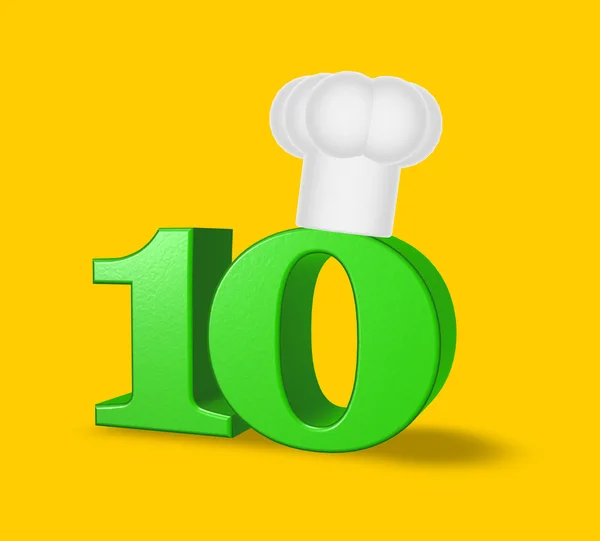 10 numaralı aşçı — Stok fotoğraf