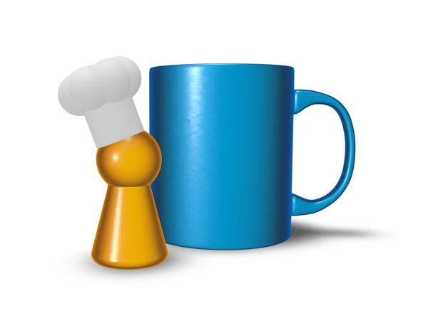 Mug and cook — Stock Photo, Image