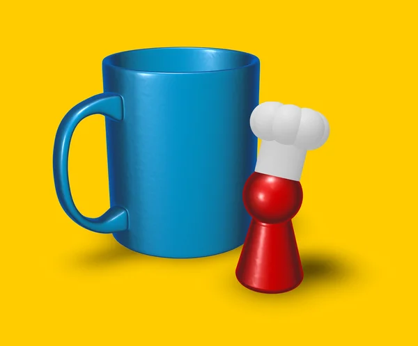Tasse und Koch — Stockfoto