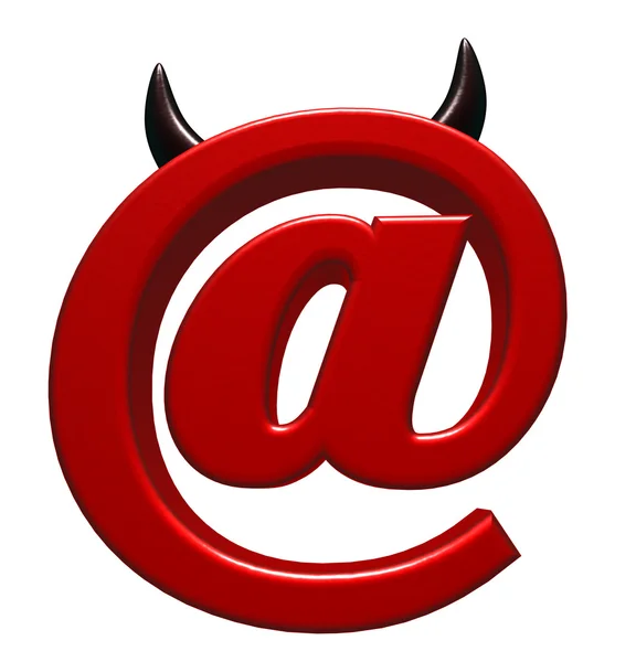 Böses E-Mail-Symbol — Stockfoto