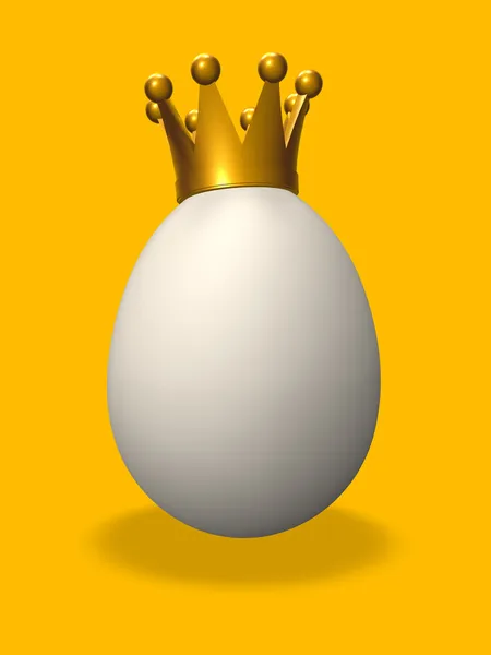 Король яйце — стокове фото