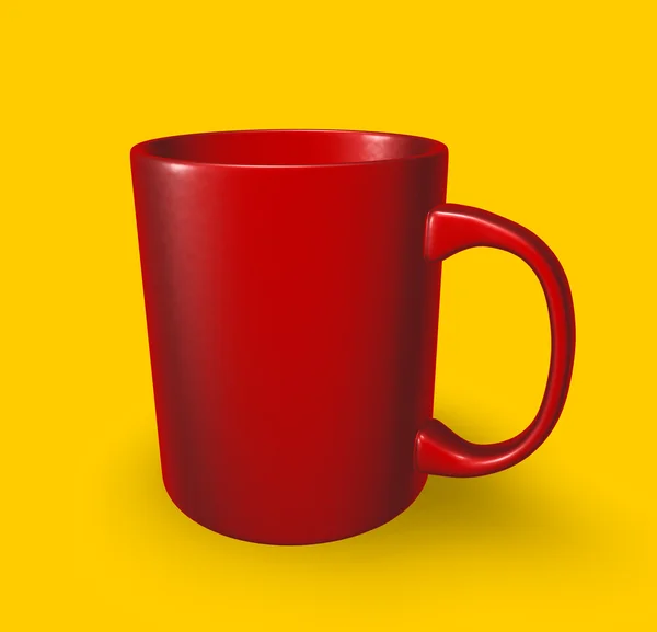 红釉杯 — 图库照片