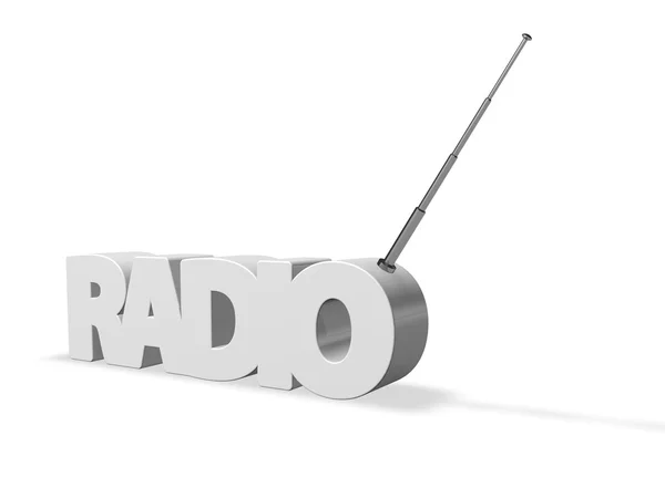 Etiqueta de radio — Foto de Stock