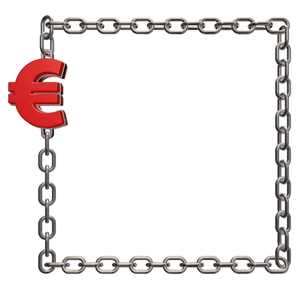 Cadenas euro — Foto de Stock