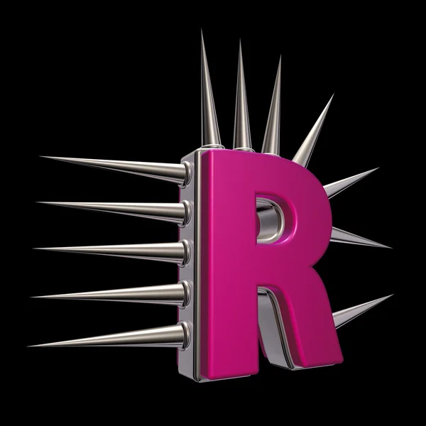Kolki litera r — Zdjęcie stockowe