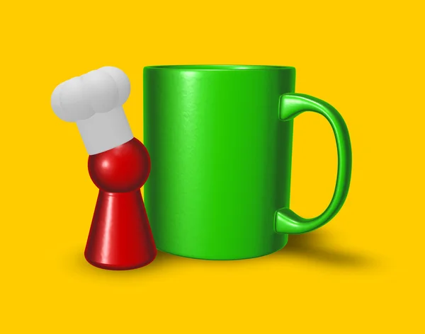 Mug and cook — Stock Photo, Image