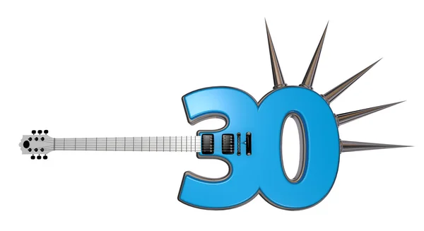 Number thirty guitar — Stock Photo, Image