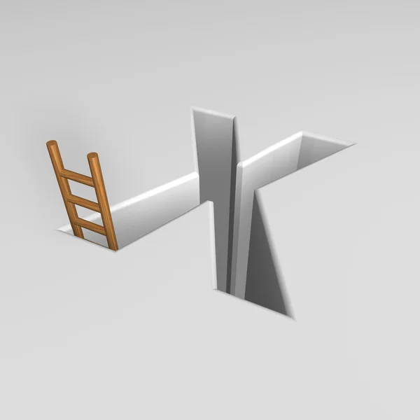 Mektup x ve merdiven — Stok fotoğraf
