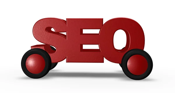 Seo on wheels — Stock Photo, Image