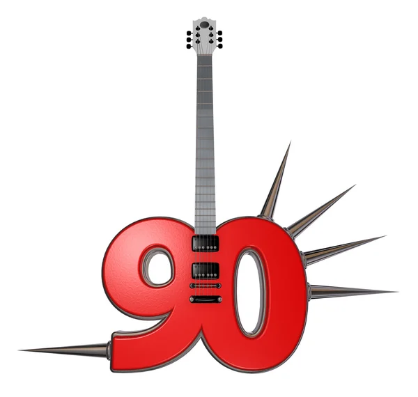 Número noventa guitarra — Fotografia de Stock