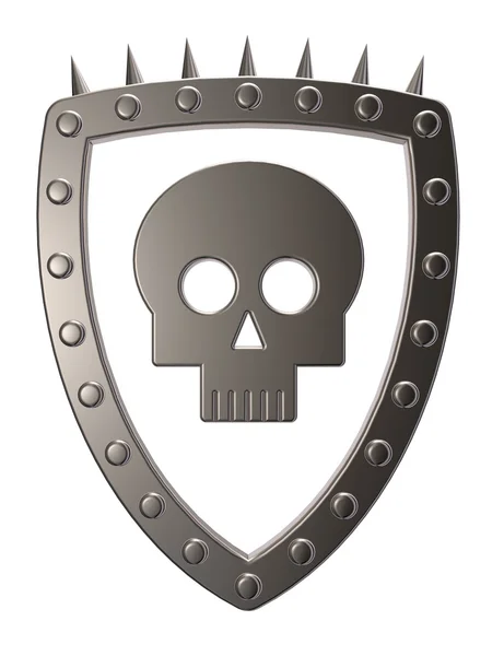 Skull shield — Stock Photo, Image