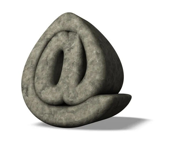 Symbol kamień e-mail — Zdjęcie stockowe