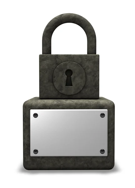 Padlock monument — Stock Photo, Image